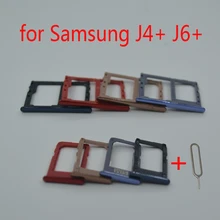 Для samsung Galaxy J6 Plus J6+ J610 J610F J610FN J610G телефон корпус SIM адаптер лотка лоток для карт памяти Micro SD Держатель