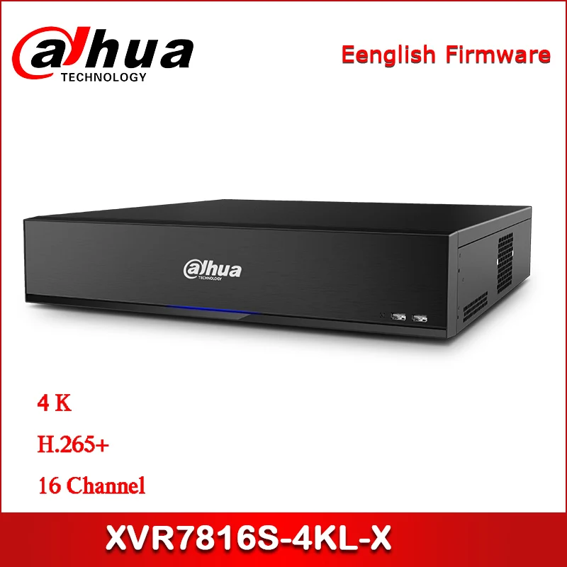 Dahua XVR7816S 4KL X 16 канальный Penta brid 4K 2U цифровой видеомагнитофон Pro поддерживает