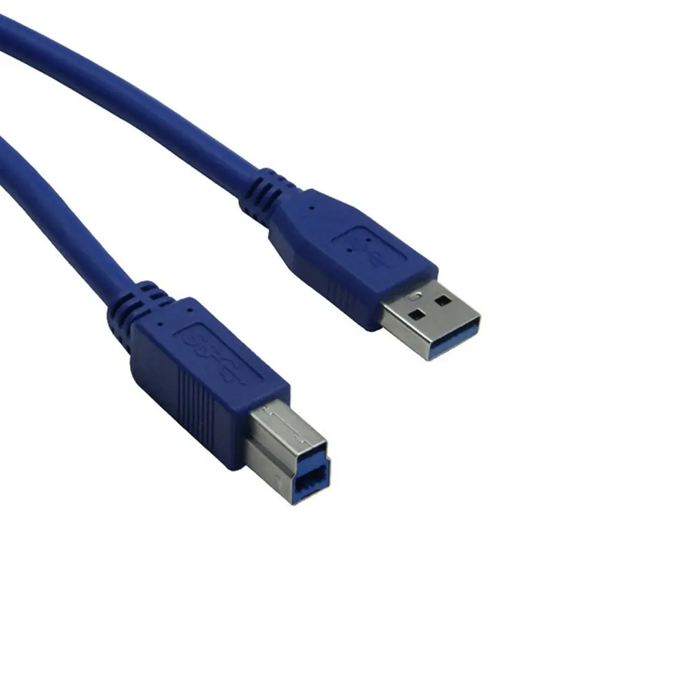 USB 3,0 кабель для принтера типа A папа-B папа кабель для сканера высокоскоростной Черный удлинитель Кабель для принтера