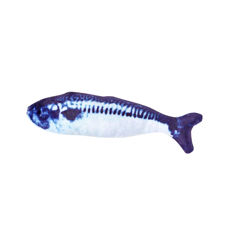 Interactive Cat Teaser Simulation Fish Doll Filled With PP Cotton Catnip Chew Toy - Цвет: YJ0263L