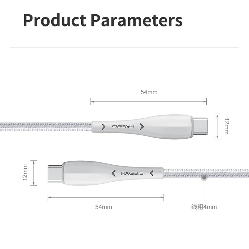 Usb кабель hagibi Type C 60 Вт PD быстрая зарядка 4 0 3 для Macbook Samsung S10 iPad Pro Google дата|Кабели