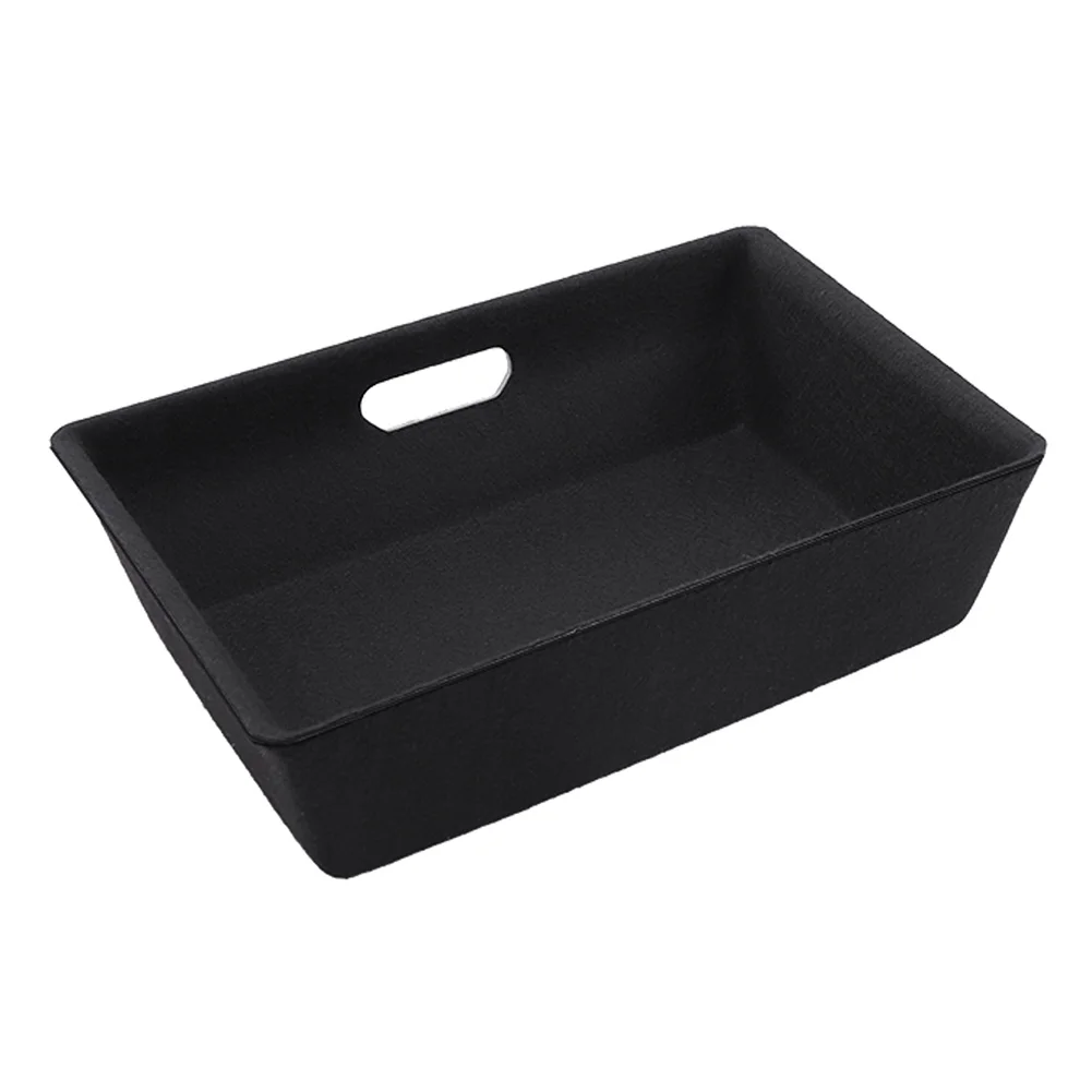 For Tesla Model Y 2021 Under Seat Storage Box High Capacity Organizer Case Felt Cloth Drawer Holder Auto Interior Accessories | Автомобили
