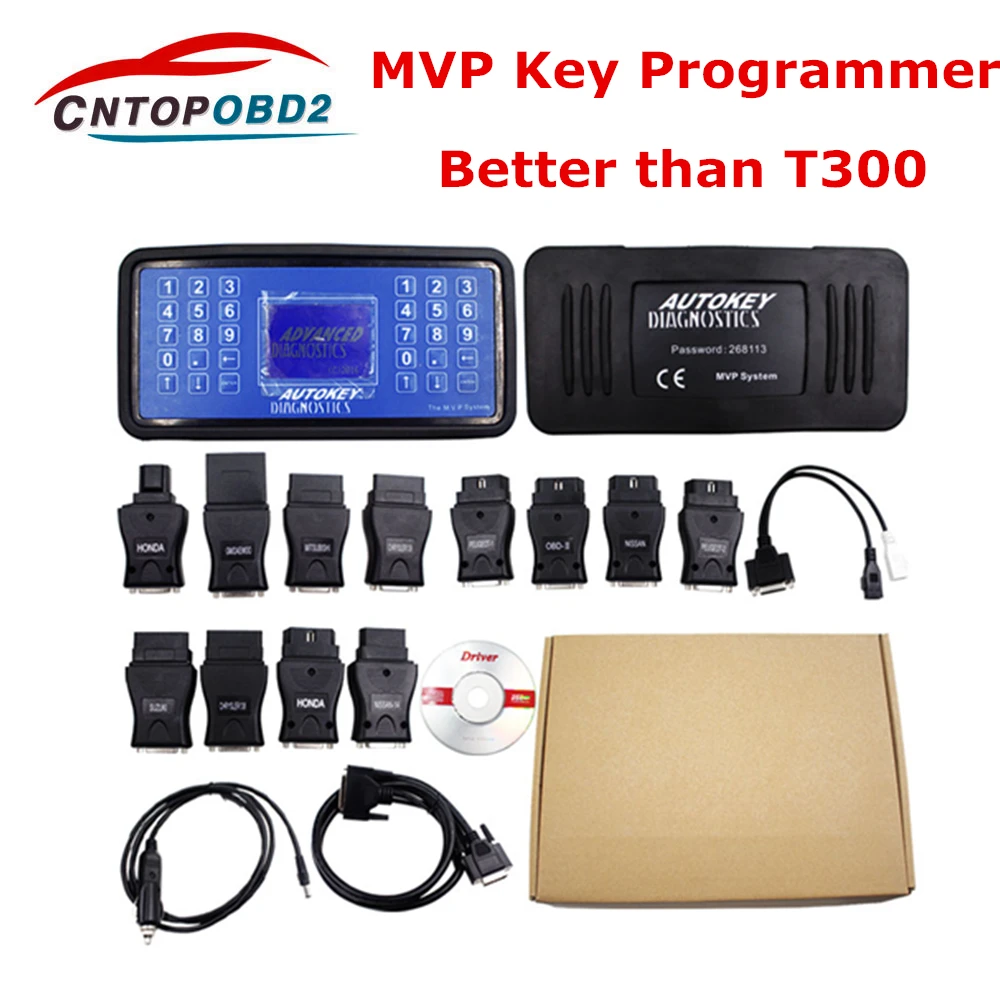 MVP ключ программист V16.9 MVP Pro ключ декодер обновление AD100 код ридер для мульти-автомобилей диагностический инструмент лучше, чем T300
