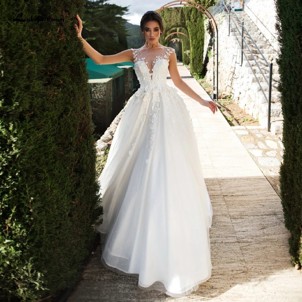 Vestidos Foral Bohemian Trouwjurken Een Lijn 2020 Elegant Wit Tulle Mariage Lange Bridal Jurk Prinses Bruidsjurken Vestidos Foral Bohemian Trouwjurken Een Lijn 2020 Elegant Wit Tulle Mariage Lange Bridal Jurk Prinses Bruidsjurken