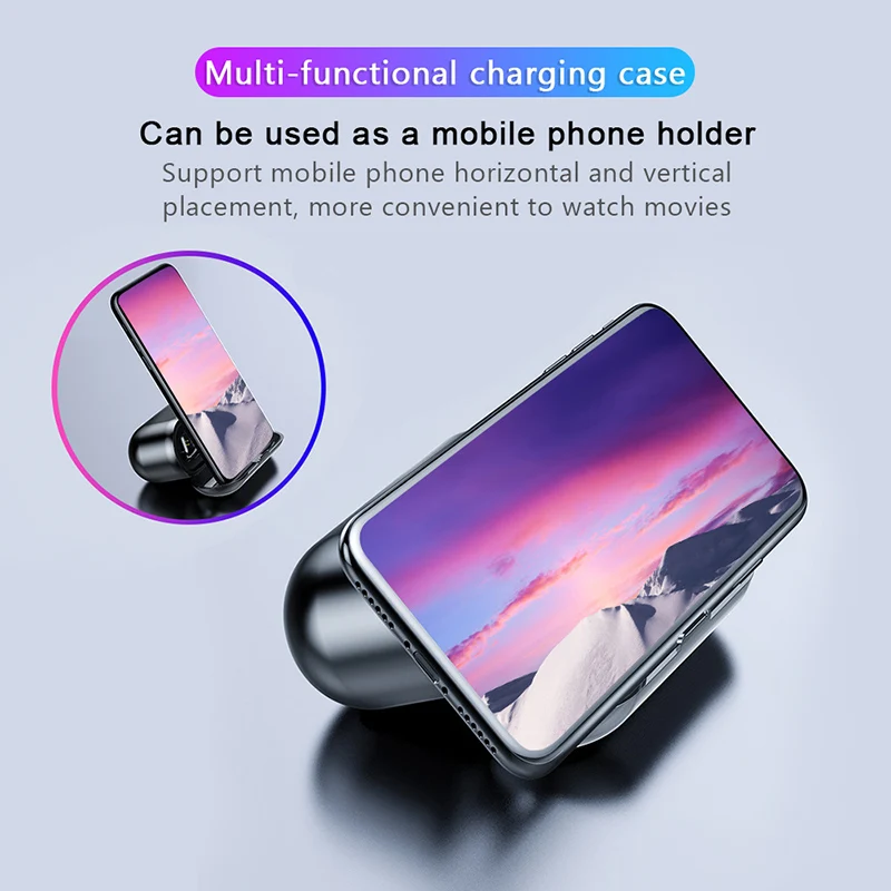 TWS Blutooth 5 0 Earphone Mini Wireless Earbud Stereo Headphone Sports Headset audifonos para celular Elari LED Display 8D Bass