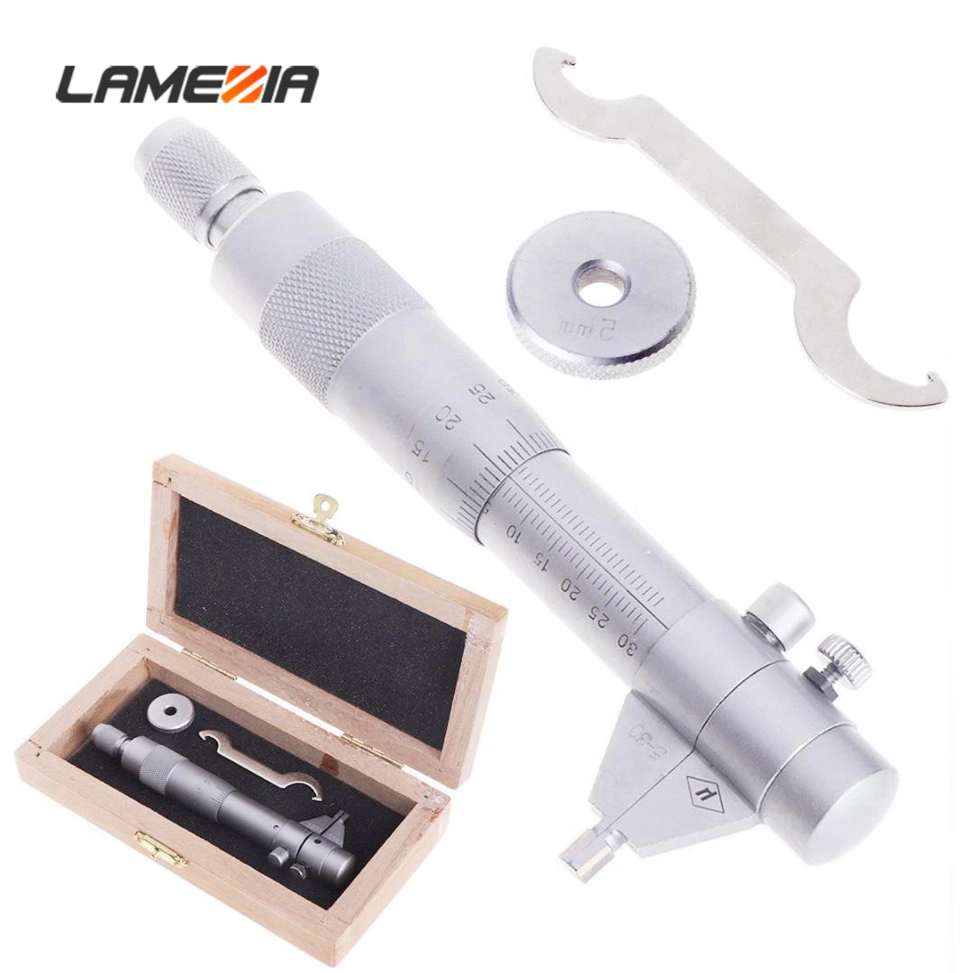 

LAMEZIA 5-30mm Inner Diameter Centimeter Card Screw Gauge Spiral Inside Micrometers For Measuring Tools