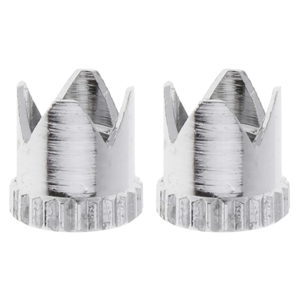 2x Airbrush Brass Crown  Cap Air Brush Machine Accessories Part Supply
