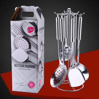 

Kitchen Utensils Cooking Utensils Set Spatula Shovel Cooking Tools Set Stainless Steel Kitchen Tools Accessories R2048