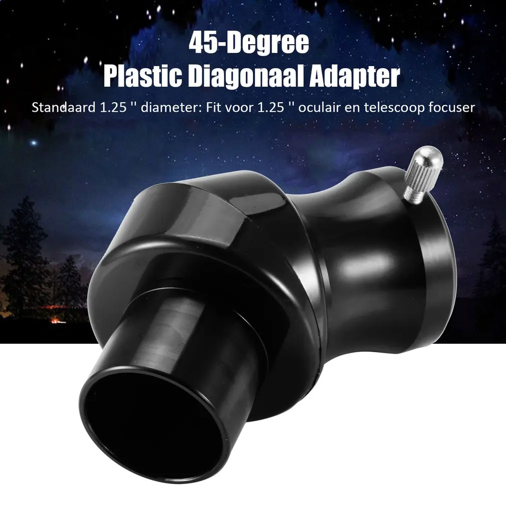 

1.25 Inch 31.7 mm 45 Degree Zenith Diagonal Mirror Prism Adapter Positive Mirror Astronomical Telescope Accessories