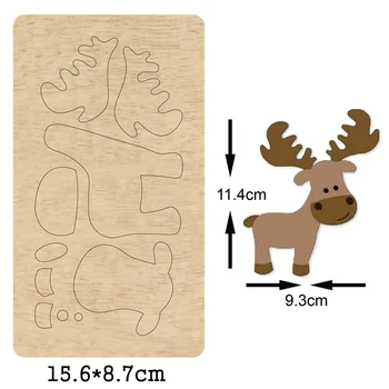 

Horned deer wooden die 2020 Crafts Scrapbooking Stencil Cutting Dies