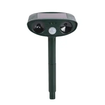

Animal Ultrasonic Cats Dogs Repeller Solar Powered Motion Activated Frighten Animals 511 For Outdoor Gardening