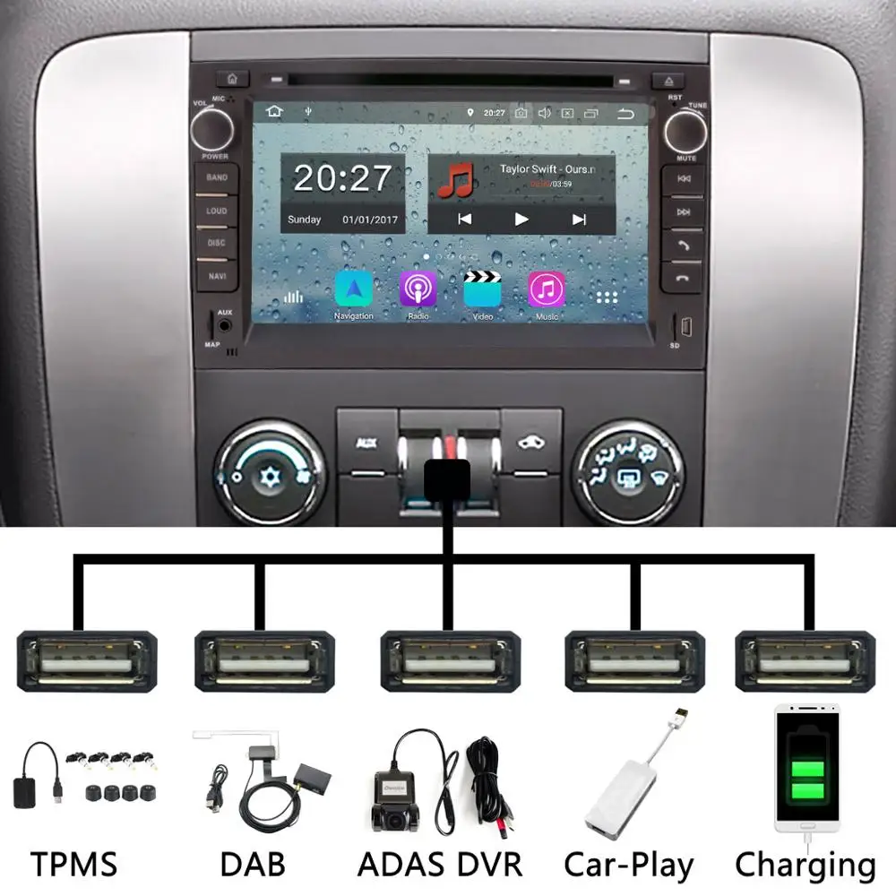 Discount Octa Core Android 9.0 5 USB Port Car DVD For Chevrolet Chevy Suburban Silverado Cobalt Express Traverse Avalanche Car Radio DSP 2 Discount Octa Core Android 9.0 5 USB Port Car DVD For Chevrolet Chevy Suburban Silverado Cobalt Express Traverse Avalanche Car Radio DSP 2