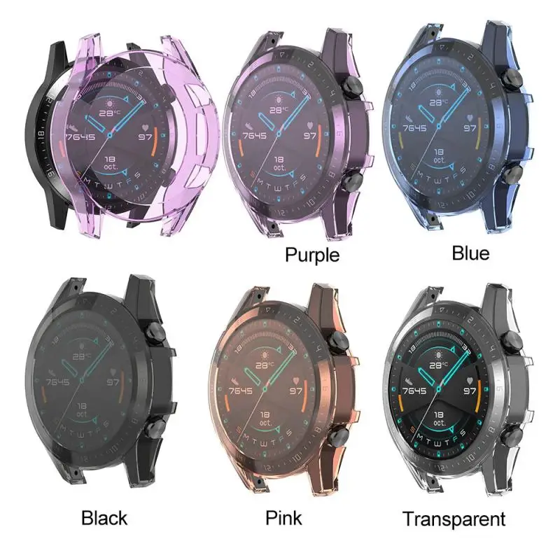 Чехол для часов Huawei Watch GT2 46 мм Мягкий Силиконовый ТПУ защитный чехол защитная