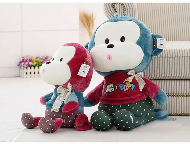 Розовые большие мини большие зеленые Плюшевые игрушки Куклы Kawaii игрушки для животных мягкие игрушки обезьяна плюшевая/нано кукла PP хлопок CC50MR