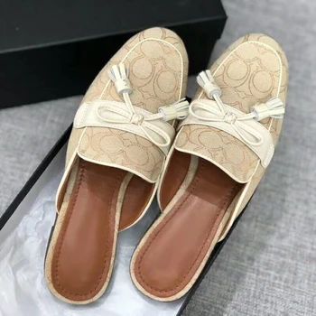

Slippers Women Ladies Shoes Scarpe Donna Flats Female Shoes Low Heel Chaussures Femme Butterfly-knot Buty Damskie Outdoor