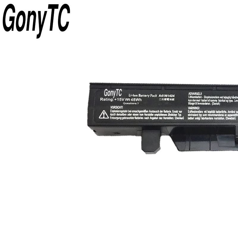 GONYTC 15V 48WH A41N1424 Аккумулятор для ноутбука ASUS ROG ZX50 ZX50J ZX50JX ZX50V ZX50VW GL552 GL552VW GL552J GL552JX GL552V