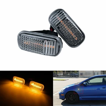 

2Pcs Car Lens LED Side Marker Turn Signal Indicator Light for Honda Civic Accord Acura RSX 34301-S5A-013