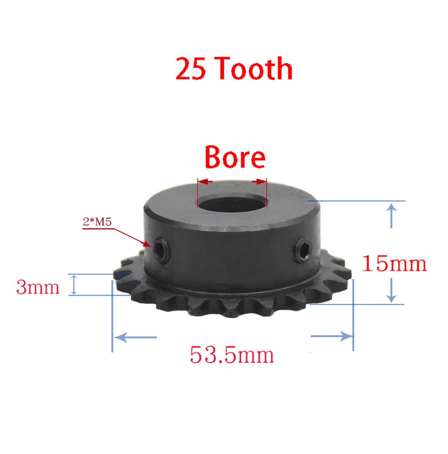 Industrial Drive Sprocket 1Pcs 04C Chain Gear 45# Steel 25-40 Tooth 6-20mm Bore Industrial Sprocket Wheel Motor Chain Drive Sprocket