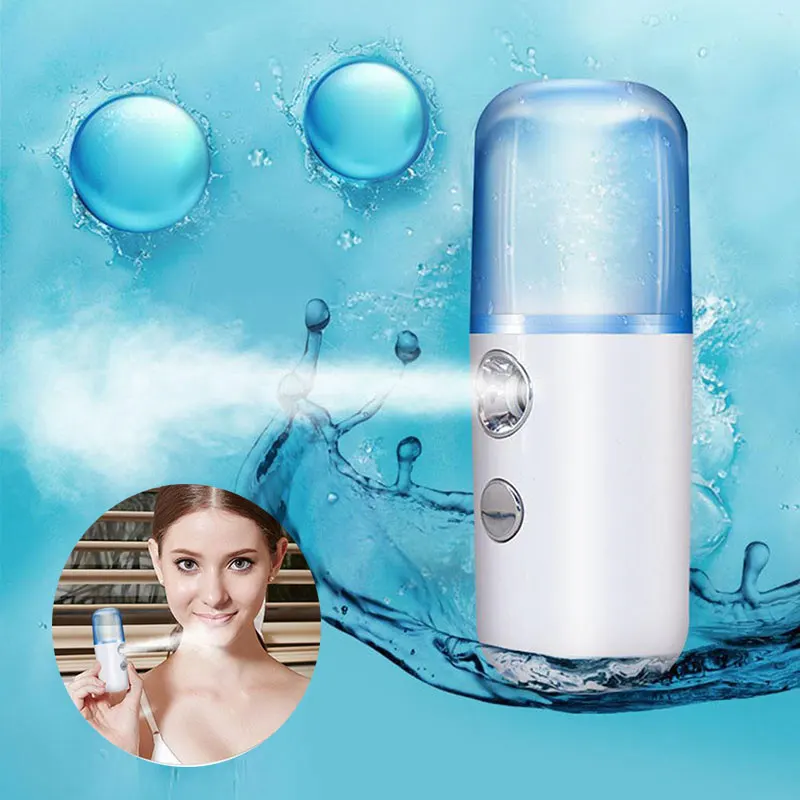 Portable Hydrating Mist Face Sprayer Facial Nebulizer Steamer Moisturizing Skin Care Mini 30ml Spray Beauty