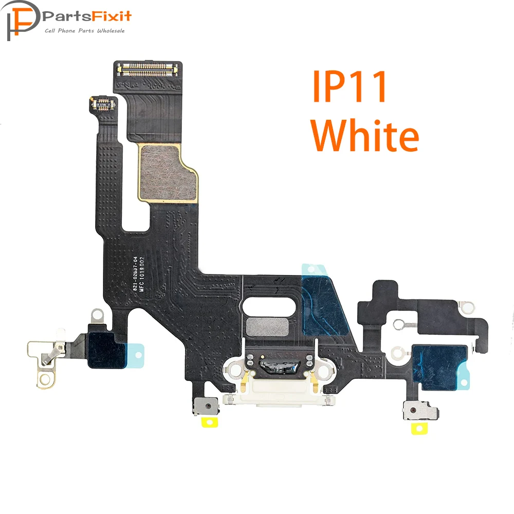 Original Charging Flex For IP11 USB Charger Port Dock Connector With Mic Flex Cable for iP Headphone Jack Flex