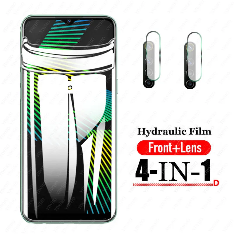 

Full Cover Screen Protector Hydrogel Film for Oppo Realme 6i Soft Protective Tempered Glass on Realme 6 i Camera Lens RMX2040