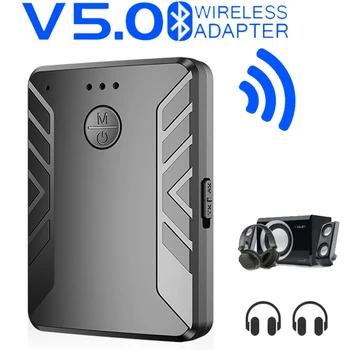 

Bluetooth 5.0 Receiver Transmitter For Car TV PC Speakers 3.5mm AUX Jack RCA Stereo Music receiver Wireless Audio Adapter