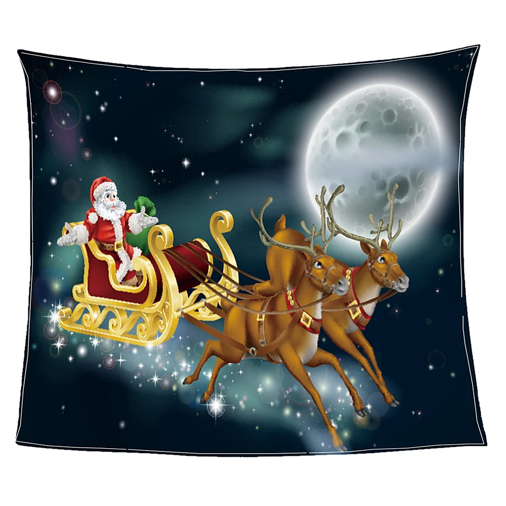 Xmas Throw Blanket Super Soft Flannel Plush Bed Throw TV Blanket Reversible, 80x150cm