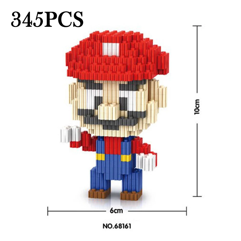 Строительные блоки игрушки для детей Super Mario Bros алмазные мини Doraemoned супер герой