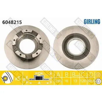 

Disc brake FORD TRANSIT 2.2-2.4 TDCI 06 rear ring ab