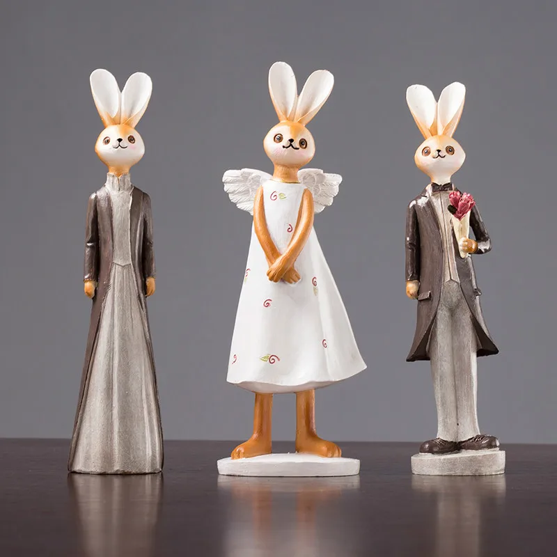 Best Liquor Cabinet Decoration Creative Gift Tv Cabinet Arrangement Birthday Gift Desk Living Room Lovely Rabbit Arrangement