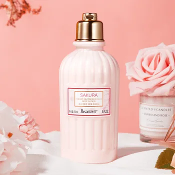 

Cherry Blossom elastic body lotion moisturizing soft texture non greasy long lasting fragrance body lotion skin whitening