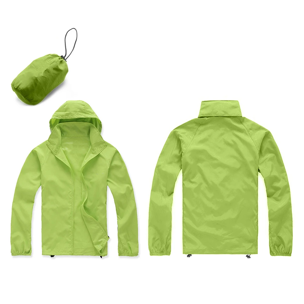 Cycling Jacket Unisex Waterproof Fabric Windproof Quick-drying Jacket Bicycle Running Rain Coat