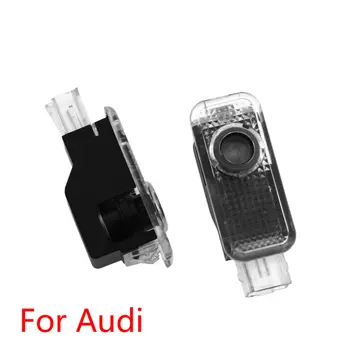 

2X LED Car Door Welcome Light Projector Logo For Audi A3 A4 B5 B6 B7 B8 B9 A5 C5 A6 C6 C7 A7 A8 Q3 Q5 Q7 s line S3 S4 S5 RS3 TT