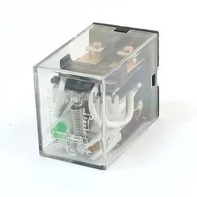 

HH62P DC 12V Coil 8Pin DPDT Green LED Indicator Power Relay