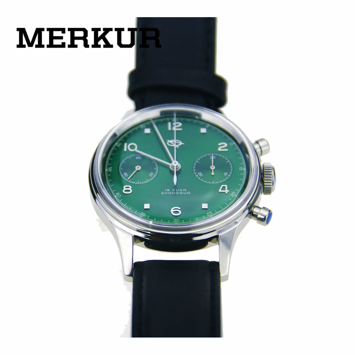 

red Star Seagull Movement Mechanical Chronograph Mens watch Pilot Official Reissue 304 St19 1963 Flieger exibition Green Dial