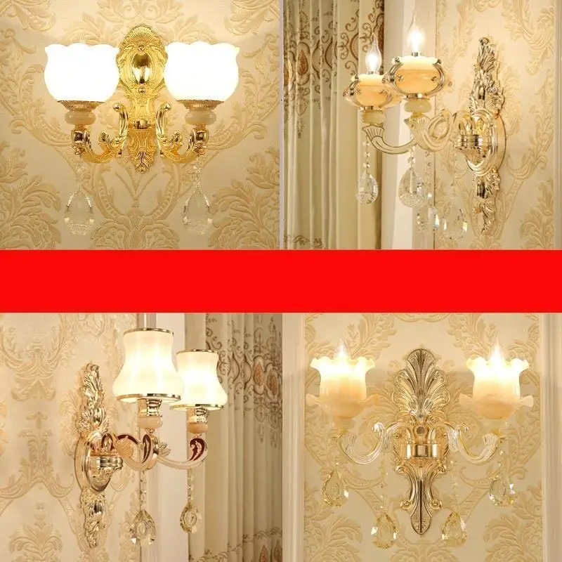 Interieur зеркало для дома Lampara De Interior Aplique Luz Pared Wandlamp Хрустальная аппликация Murale светильник Настенный светильник для спальни светильник