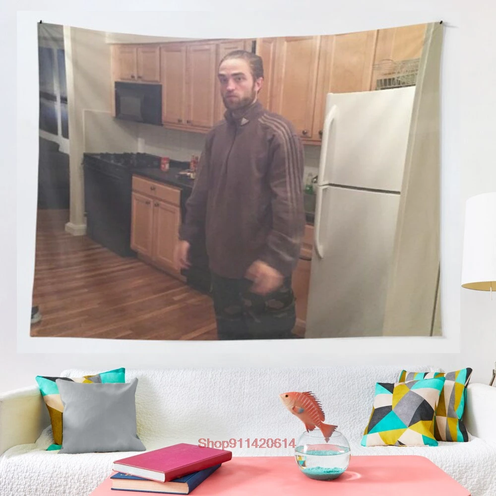 Robert Pattinson, chándal, Meme, tapiz, manta, colcha de dormitorio, decoración