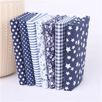 

7pcs 50cm fabric stash cotton fabric charm packs patchwork fabric Plain Thin Patchwork Cotton Fabric Floral Series Bundle Sewing