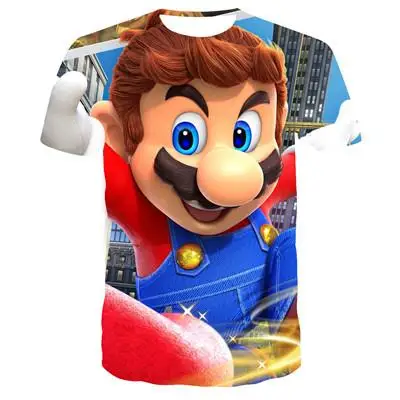 tx-8490 Последняя видеоигра Super Mario Bros. Футболка с 3D принтом унисекс, аниме, мультфильм, игра, крутая игра, Марио, футболка, повседневный стиль - Цвет: tx-8490