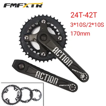 

IXF Crankset CNC Bike Chainring Single/double/triple Speed Cranks 104/64BCD MTB Crank 170mm Mountain Bike Parts Accessories