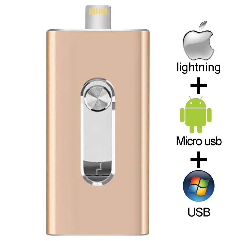 Photo stick iPhone/ipad/Lightning/ios flash drive memory stick pendrive mobile Micro USB Flash Drive 16GB 32GB 64GB pen drive 32gb flash drive USB Flash Drives