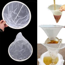Оборудование для пасеки, фильтр, инструменты для пчеловодства, практичный сетчатый фильтр для меда, однослойный очиститель, прочная белая нейлоновая сетка, форма конуса