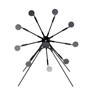 

Rotate Shooting Target with 8 Targets Wheel Resetting Shooting Practice Stand Steel Target For Rifle Airsoft Pistols Paintball