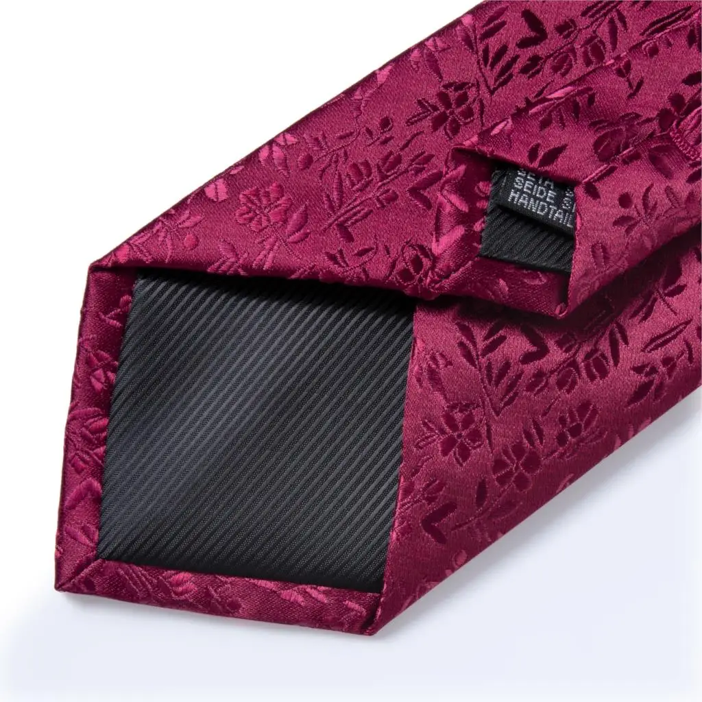 Мужской галстук красное вино однотонный цветочный свадебный для мужчин кольцо