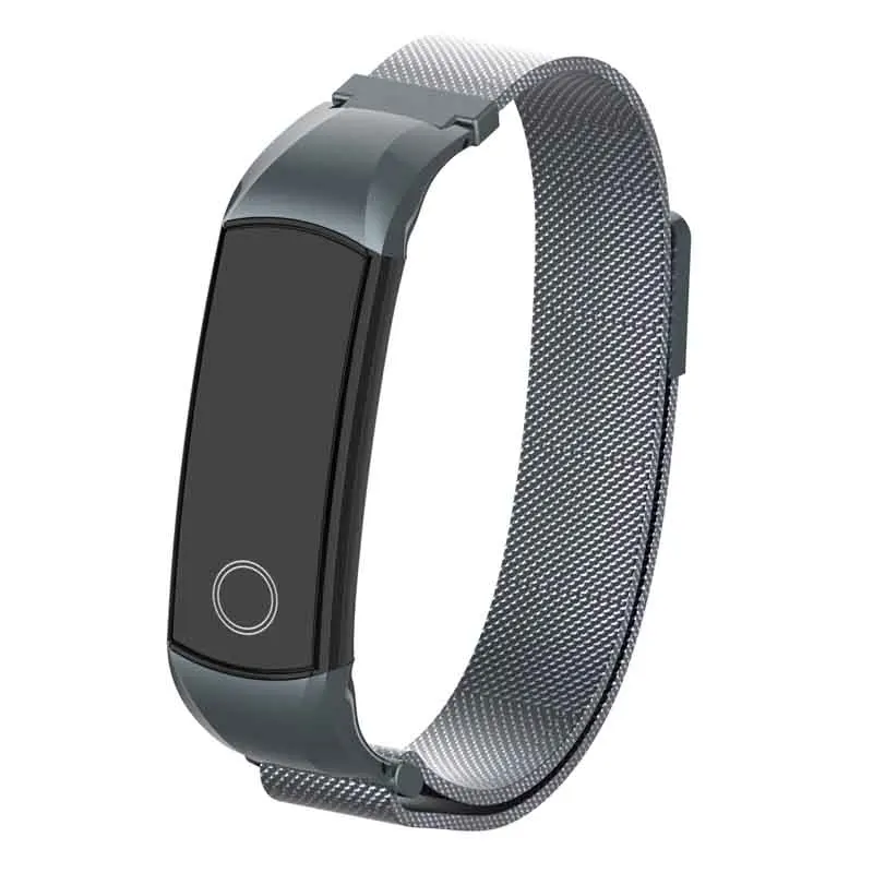 Металлическое запястье для huawei Honor Band 4 5 ремешок из нержавеющей стали магнитный ремешок для наручных часов спортивные часы браслет ремень аксессуары - Цвет: Gray