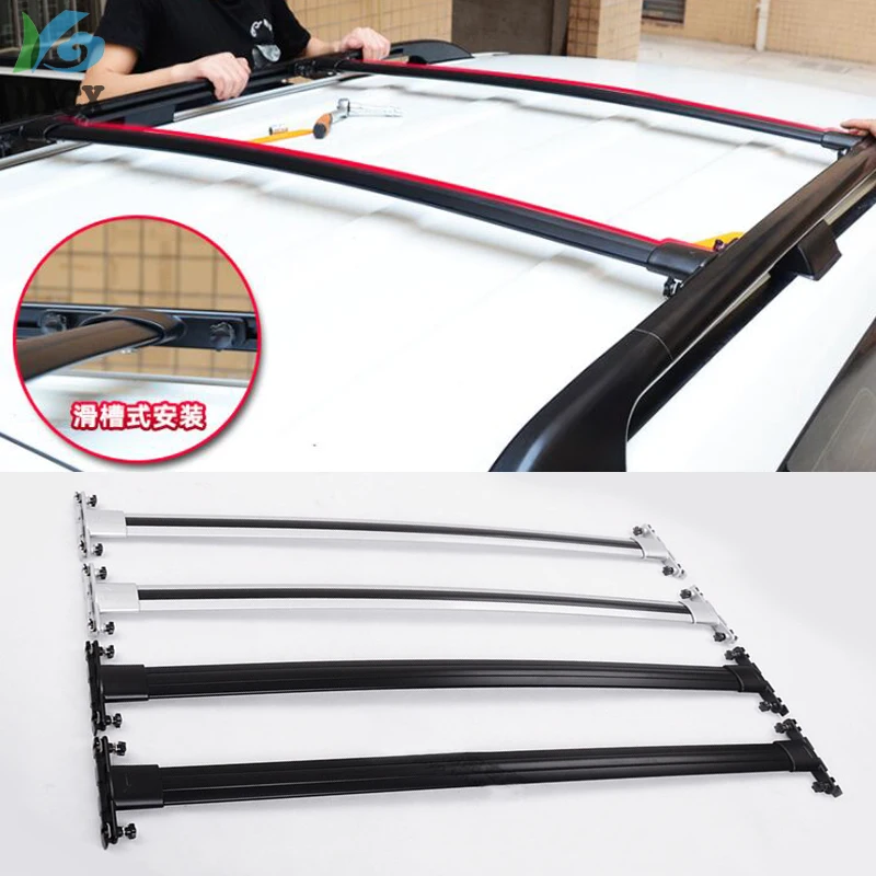 Поперечная рейка багажника на крышу для Toyota Land Cruiser 200 V8 LC LC200 2008 2019 серебристо