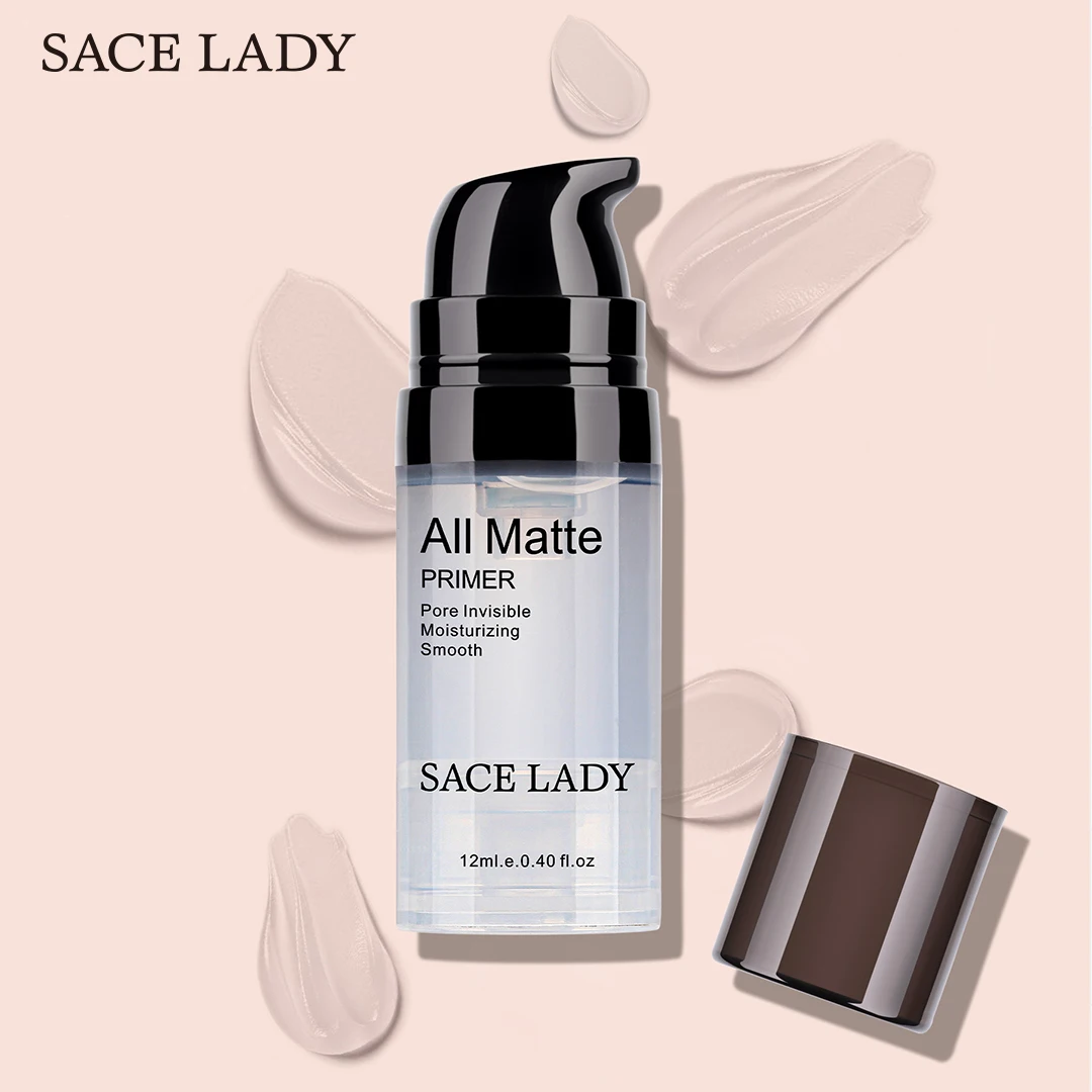 SACE LADY 12 мл грунтовка для лица Матовая жидкая основа осветляет поры крем контроль
