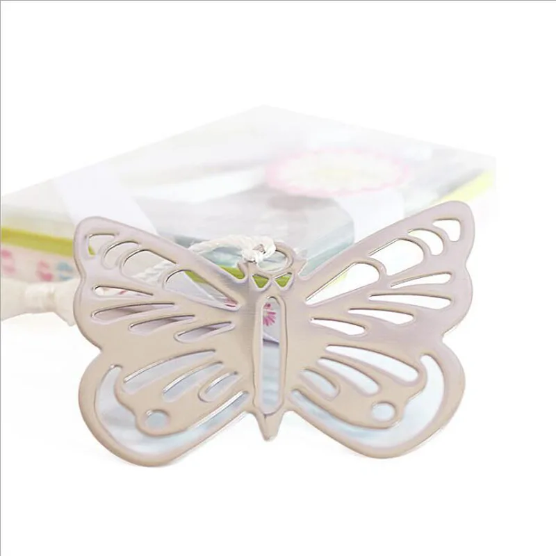 30pcs/lot Beautiful Korean Style Mini Cute Metal Bookmark Clips Antique Plated Butterfly Bookmarks Card Stationery G233