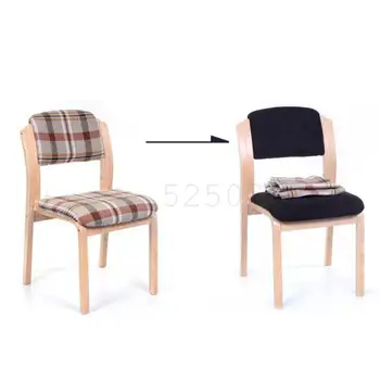 

Home Chair Fabric Coffee Stool Dining Chair Simple Desk Chair Backrest European Single Wooden Chair