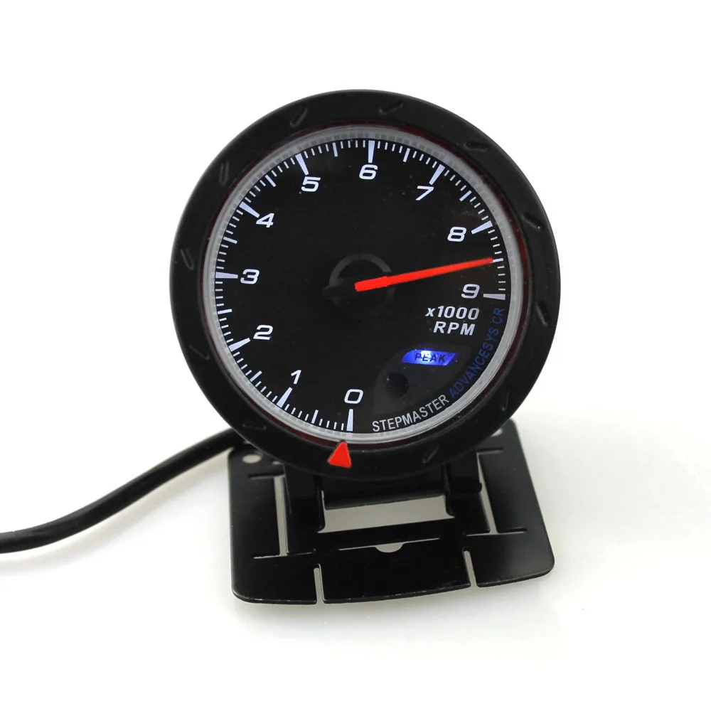 

Cross Border Hot Sales 60 Size Car Speedometer 12V with Stand Black Red White Light X 1000 Rpm Modified Instrument